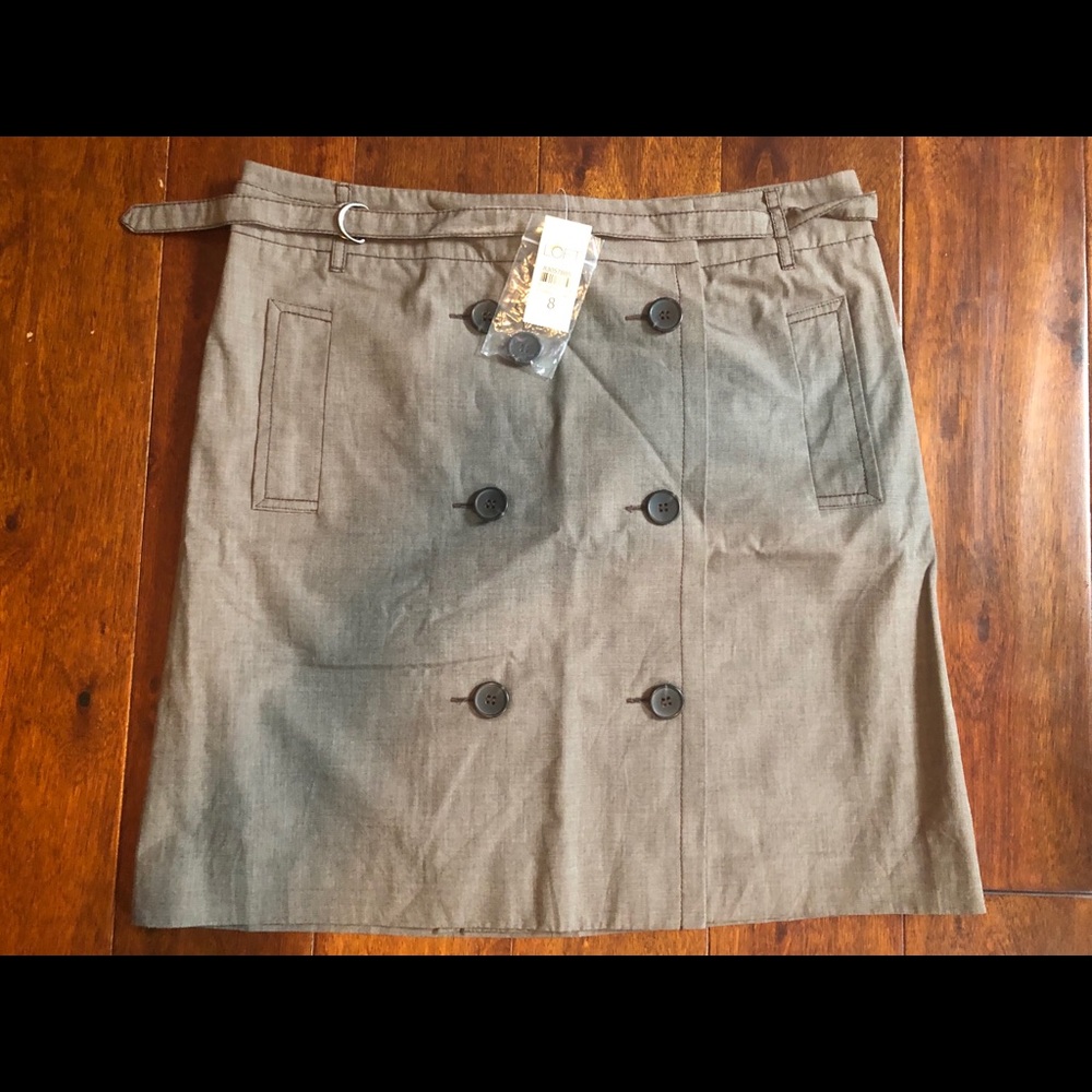 Ann Taylor Loft size 8 brown Fall skirt new w/ tag